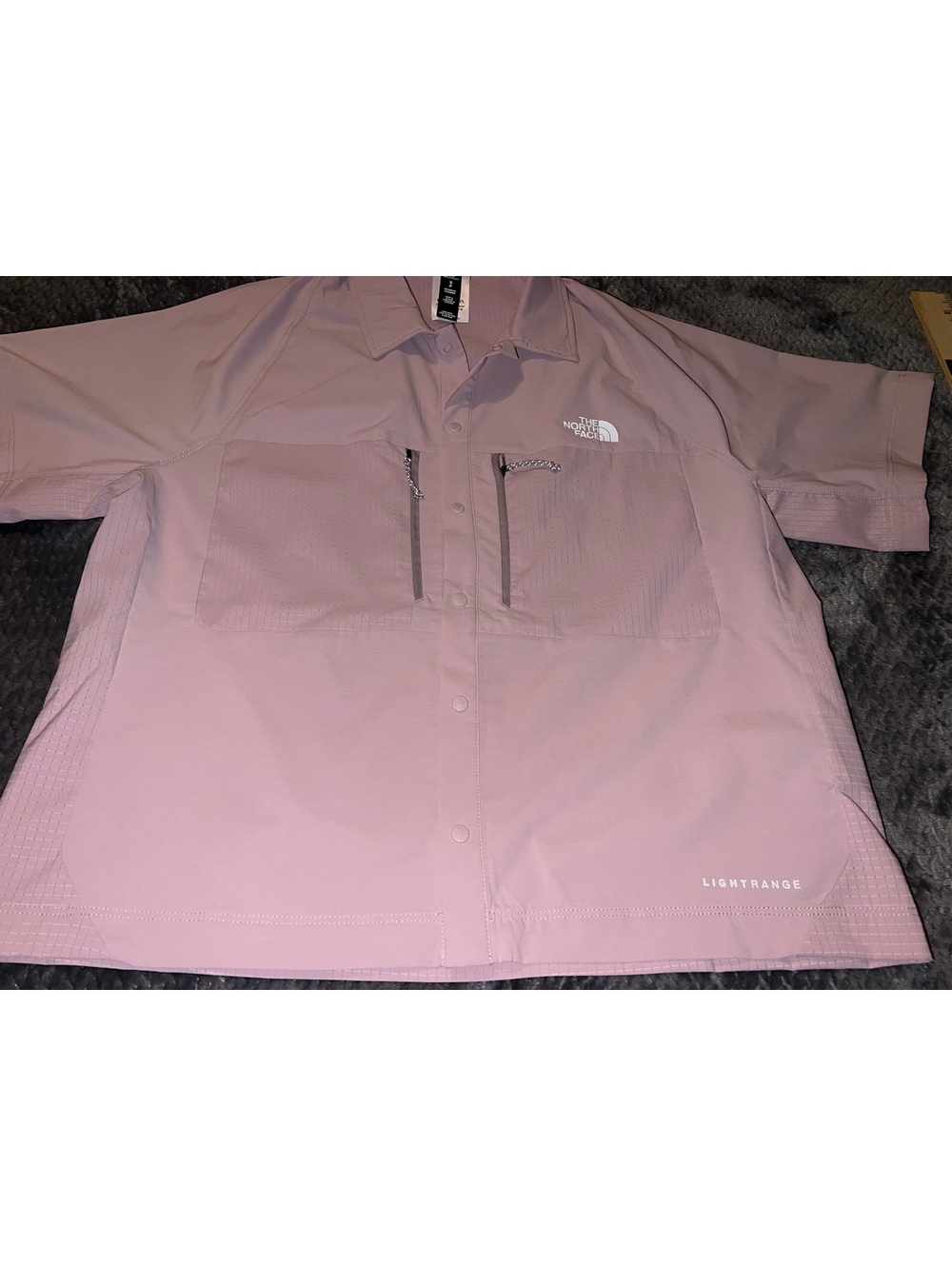 The North Face Women's Trail Lightrange Short Sleeve Shirt, Metal Pink, Small